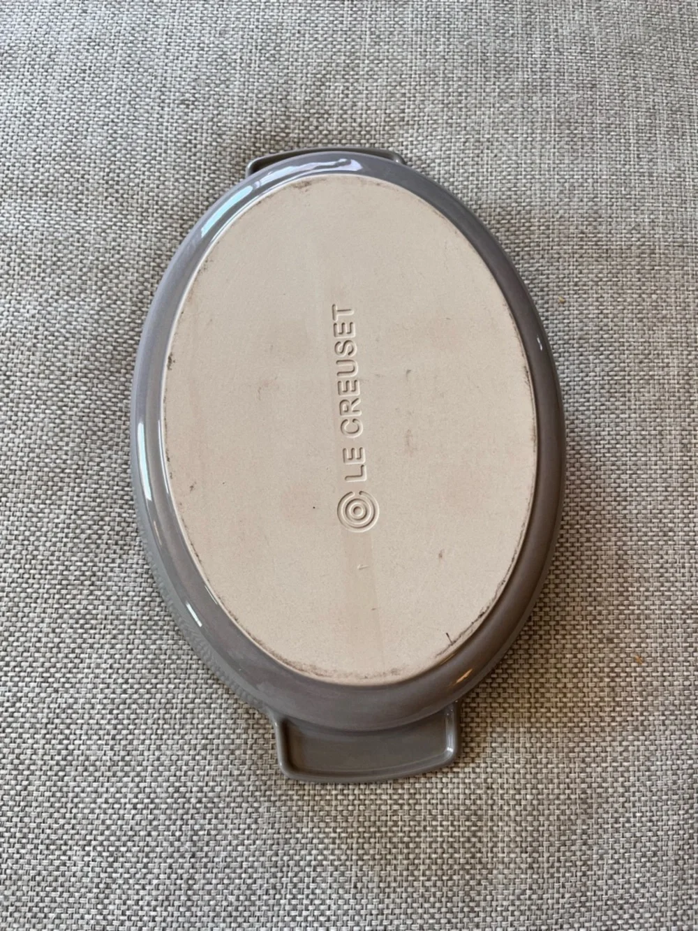 Le Creuset Stoneware Oval Dish Pan Mist Grey 27 cm
